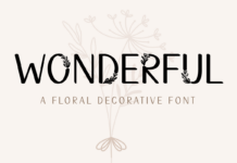 Wonderful Font Poster 1