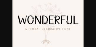 Wonderful Font Poster 1