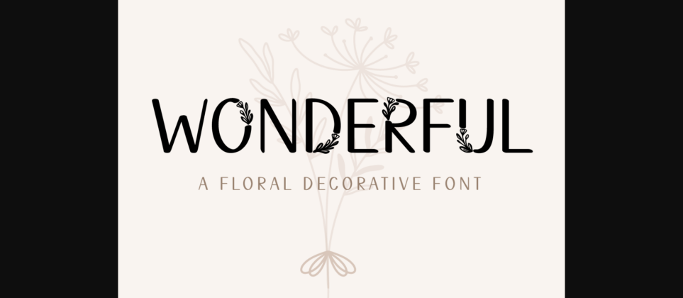 Wonderful Font Poster 1