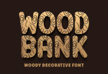 Wood Bank Font Poster 1