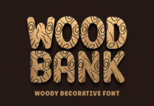 Wood Bank Font Wood Bank Font Poster 1