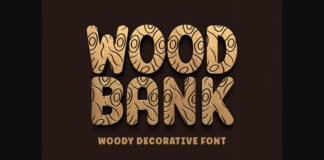 Wood Bank Font Poster 1