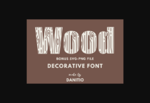 Wood Font Poster 1