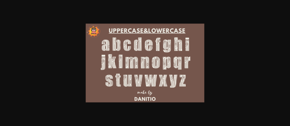 Wood Font Poster 5