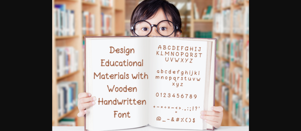 Wooden Font Poster 10