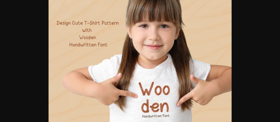 Wooden Font Poster 11