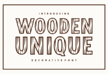 Wooden Unique Font Poster 1