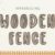 Wooden and Fence Font