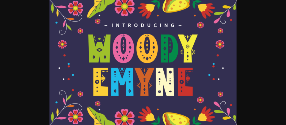 Woody Emyne Font Poster 3