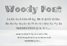 Woody Font Poster 1