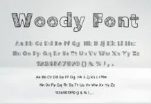 Woody Font Woody Font Poster 1