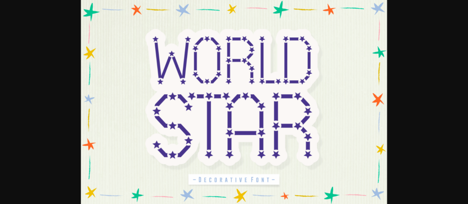 World Star Font Poster 3