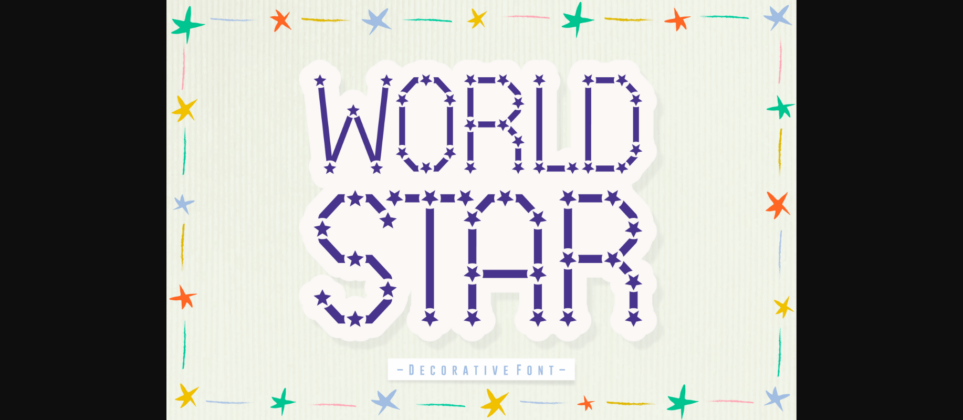 World Star Font Poster 1