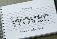 Woven Font Poster 1