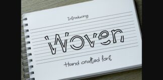 Woven Font Poster 1