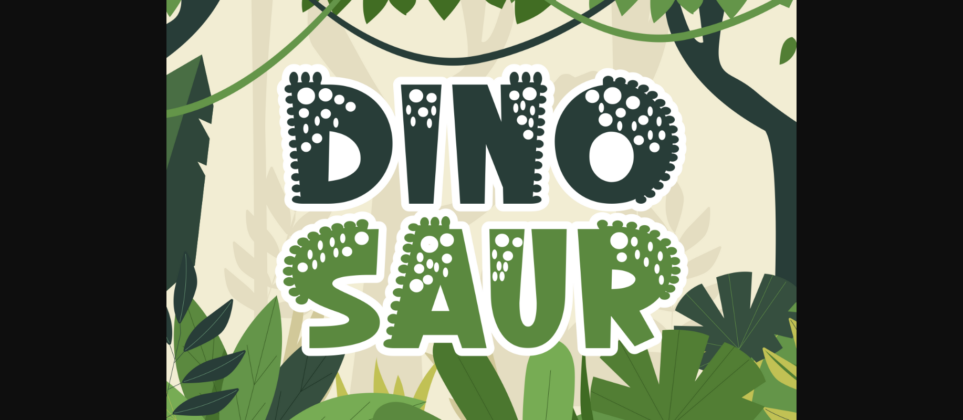 Wow Dino Font Poster 7