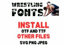 Wrestling Font Poster 1