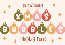 Xmas Bubbles Font Xmas Bubbles Font Poster 1