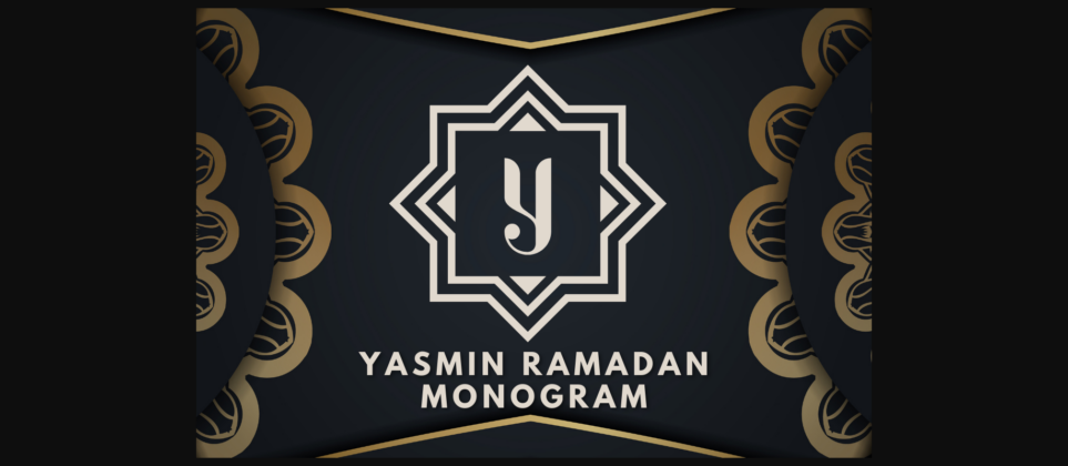 Yasmin Ramadan Monogram Font Poster 3