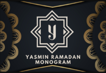 Yasmin Ramadan Monogram Font Poster 1