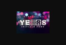 Years Font Poster 1