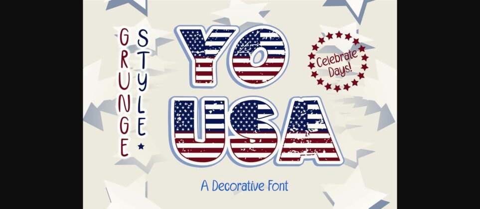 Yo Usa Font Poster 3