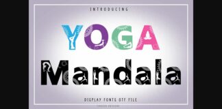 Yoga Mandala Font Poster 1