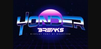 Yonder Breaks Font Poster 1
