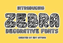 Zebra Font Poster 1
