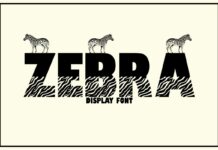 Zebra Font Poster 1