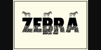 Zebra Font Poster 1