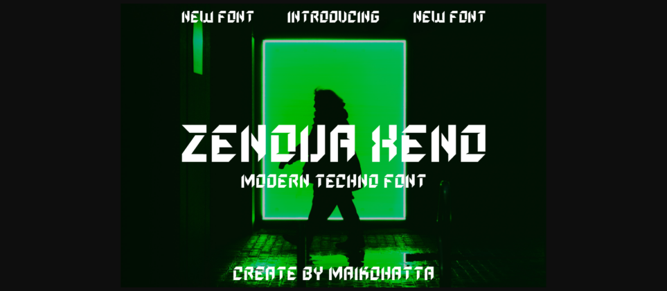 Zenova Xeno Font Poster 3