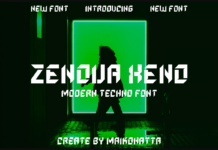 Zenova Xeno Font Poster 1