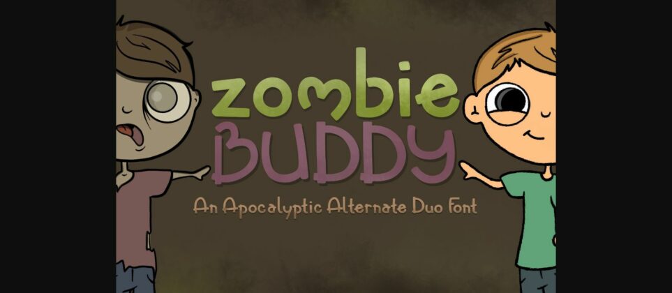 Zombie Buddy Font Poster 3