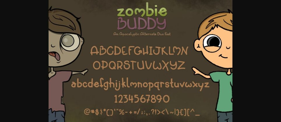 Zombie Buddy Font Poster 4