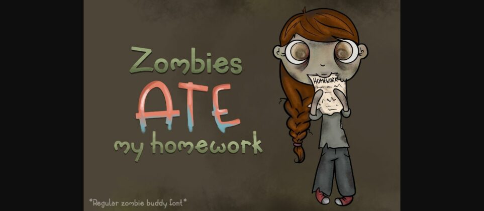Zombie Buddy Font Poster 5