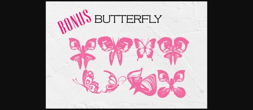 Butterfly Font Poster 5
