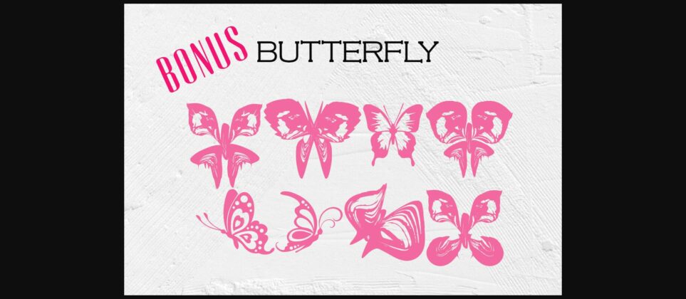 Butterfly Font Poster 5