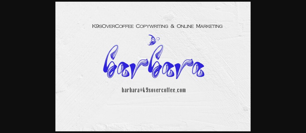 Butterfly Font Poster 6