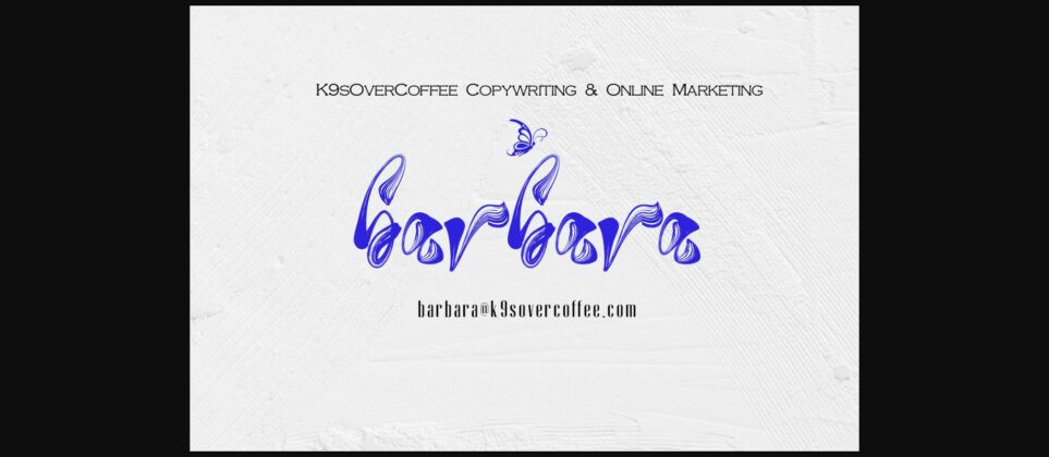 Butterfly Font Poster 6