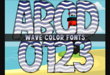 Wave Font Wave Font Poster 1
