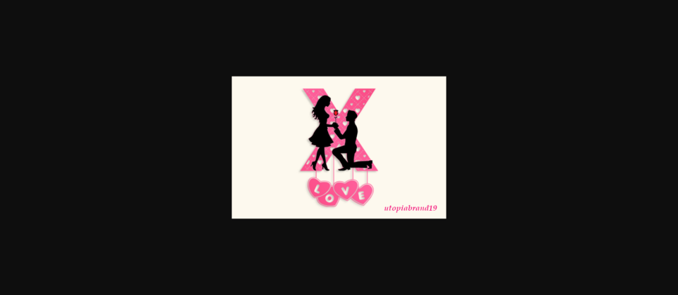 Xoxoxo Monogram Font Poster 3