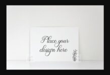 5x7 Horizontal Print Card Mockup Poster 1