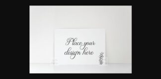 5x7 Horizontal Print Card Mockup Poster 1