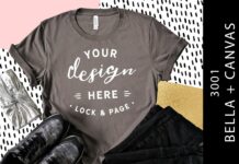 Asphalt Bella Canvas 3001 Mockup T Shirt Poster 1