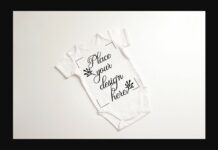 Baby Suit Bodysuit Growsuit Mockup Poster 1