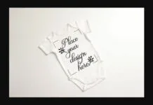 Baby Suit Bodysuit Growsuit Mockup Baby Suit Bodysuit Growsuit Mockup Poster 1