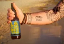 Beach Beer Tattoo Style Mockup Beach Beer Tattoo Style Mockup Poster 1