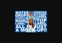 Beer Bottle Mockup Poster 1