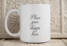 Beige Rustic Coffee Mug Mockup Beige Rustic Coffee Mug Mockup Poster 1